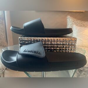 BENCH Unisex Black Slide Sandals Size 8/8.5